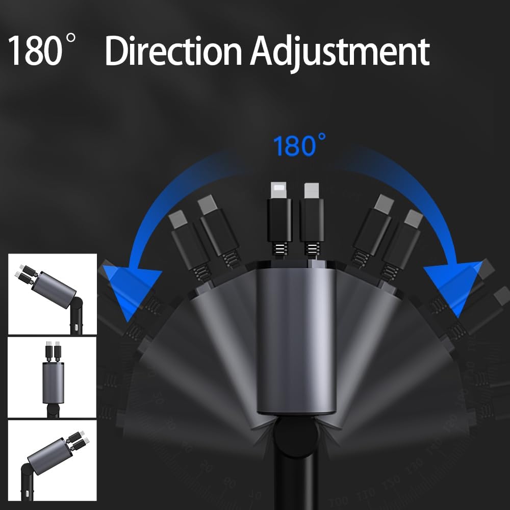 4 in 1 Fast Car Phone Charger 60W