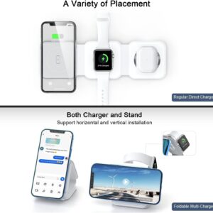 3 in 1 Wireless Charger Magnetic Foldable Charging