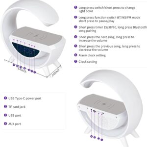 Wireless Charging G Speakers Desk Lamp for Bedroom