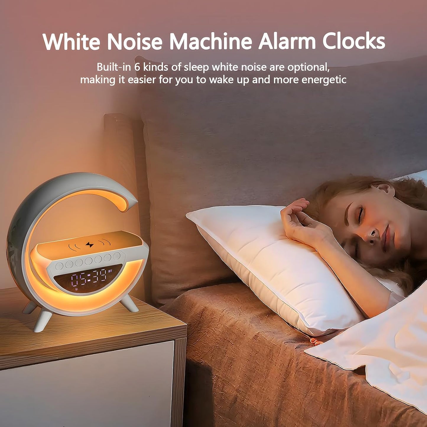 Wireless Charging G Speakers Desk Lamp for Bedroom