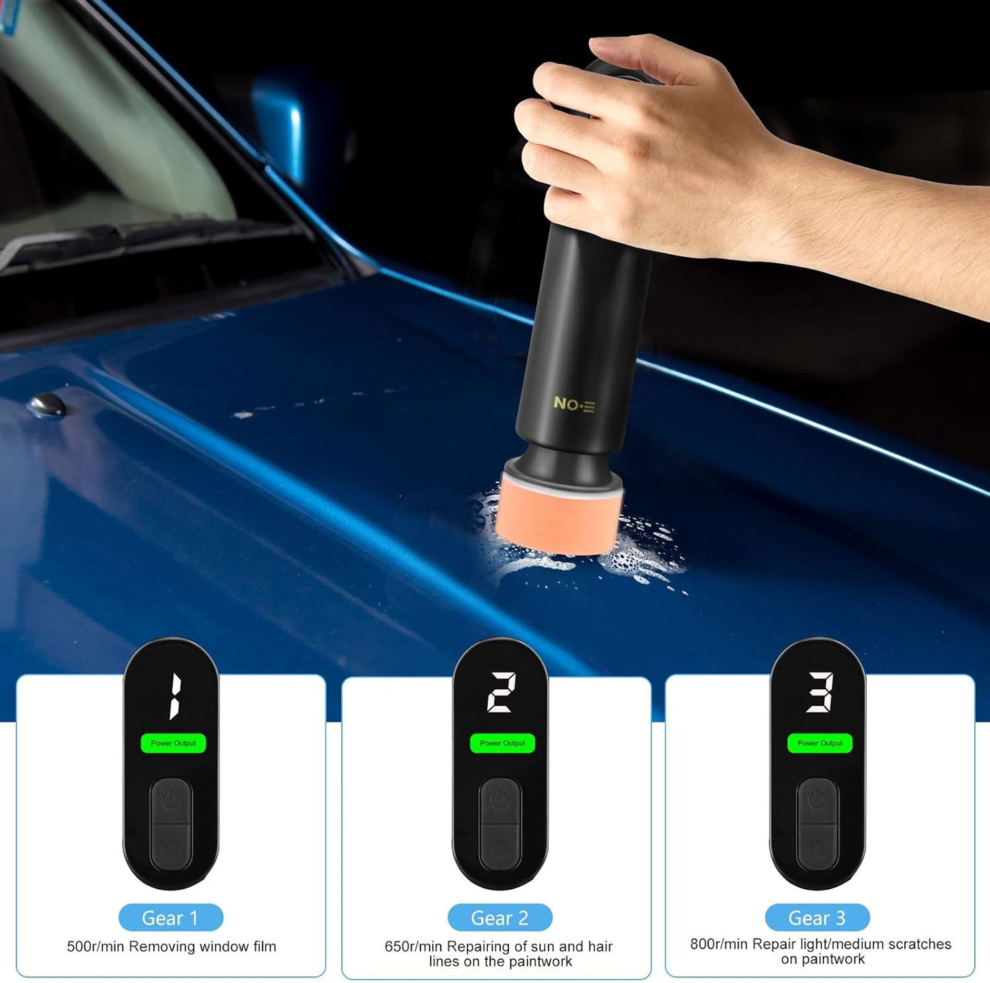 Cordless Polisher for Car Cleaning, Portable Polisher