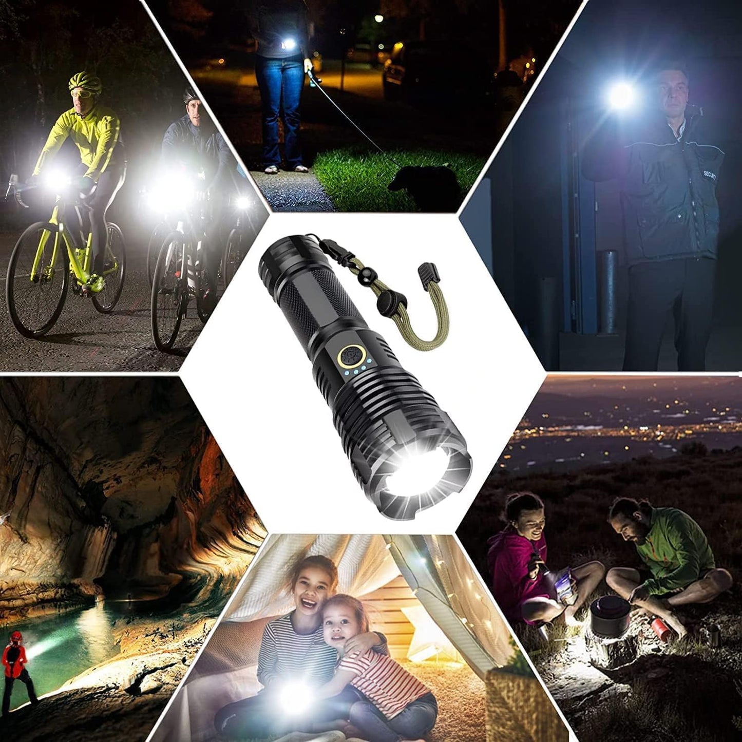 P90 Rechargeable Flashlight.