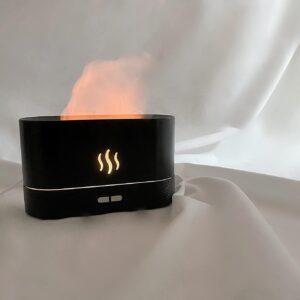 Depulat Flame Air Diffuser,Humidifier,Portable-Noiseless Aroma Diffuser for Home,Office or Yoga Essential Oil Diffuser with No-Water Auto-Off Protection