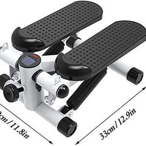 Portable Fitness Mini Step Machine with Resistance Bands and Monitor