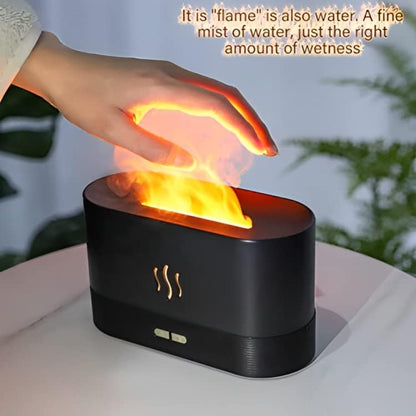 Depulat Flame Air Diffuser,Humidifier,Portable-Noiseless Aroma Diffuser for Home,Office or Yoga Essential Oil Diffuser with No-Water Auto-Off Protection