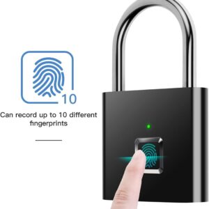 AICase Fingerprint Recognition Smart Keyless Waterproof Security Anti-Theft Padlock