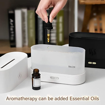 Depulat Flame Air Diffuser,Humidifier,Portable-Noiseless Aroma Diffuser for Home,Office or Yoga Essential Oil Diffuser with No-Water Auto-Off Protection