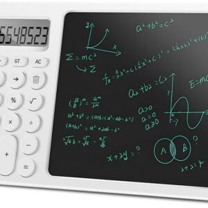 Calculator Notepad with 8 Inch LCD Writing Tablet