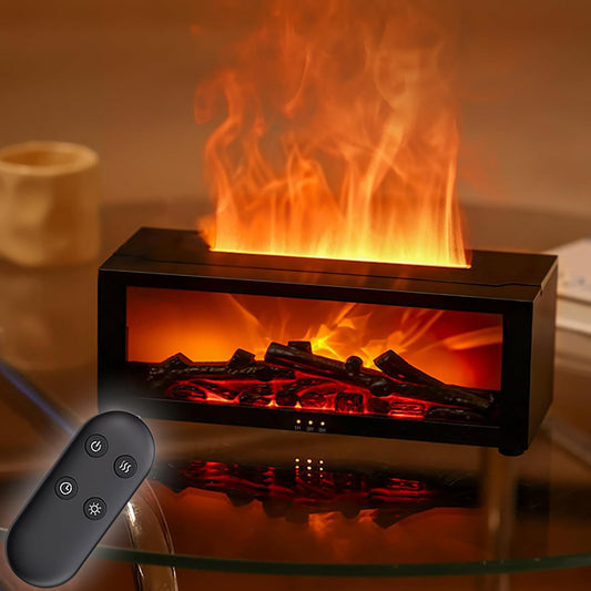 Aroma Diffuser with LED Fireplace