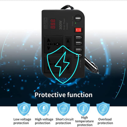 Car Power Inverter, DC 12V to 220V AC Converter