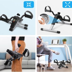 Folding Pedal Exerciser Arm and Leg Exercise Peddler Machine