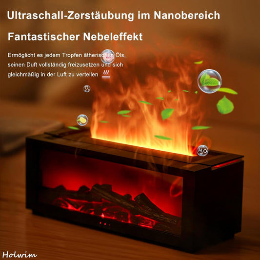 Aroma Diffuser with LED Fireplace