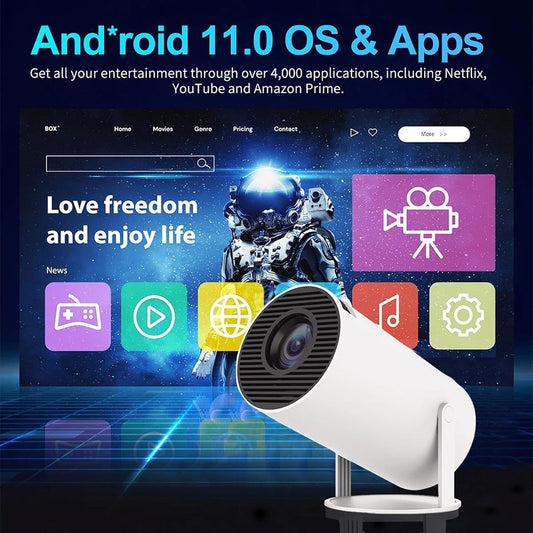 M300 Smart HD Projector, 4K Mini Game Projector
