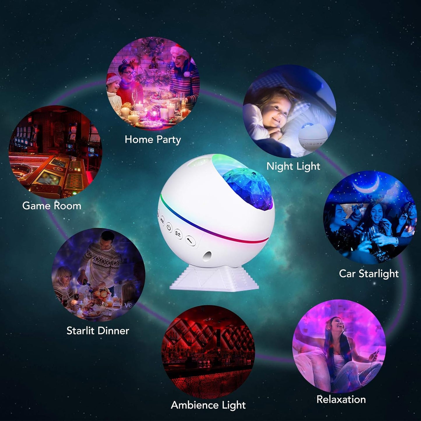 Galaxy Projector with Remote Control