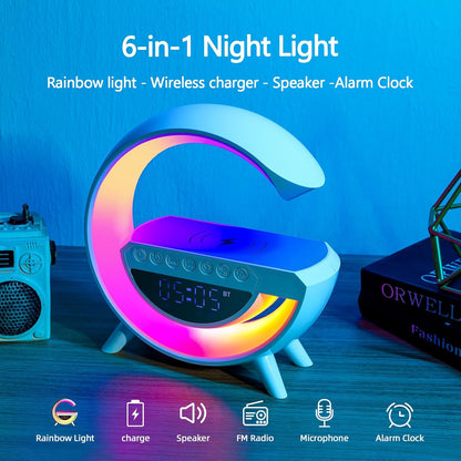 Wireless Charging G Speakers Desk Lamp for Bedroom