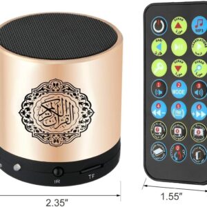 Remote Control Quran Speaker, MP3 Player, 8GB.