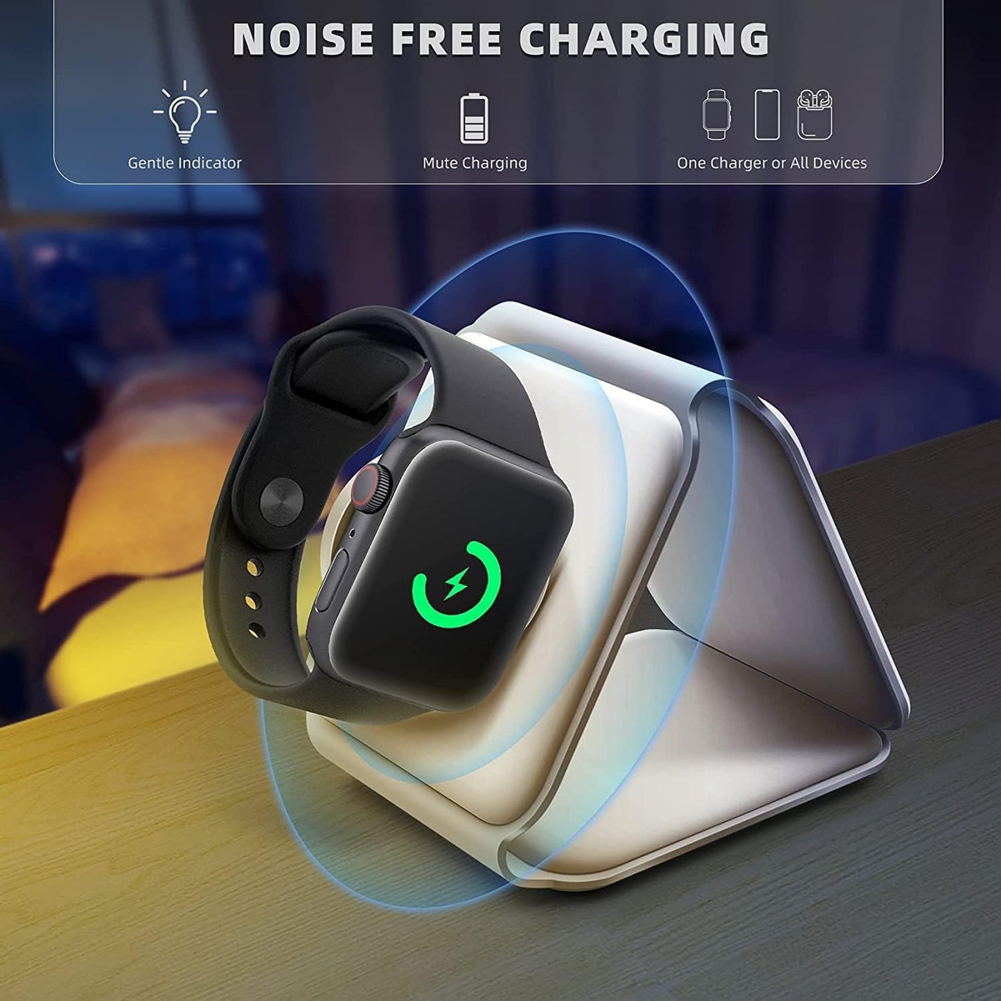 3 in 1 Wireless Charger Magnetic Foldable Charging