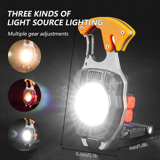 Multifunction Keychain Flashlight, LED Small Flashlight, Cob Small Flashlights,Small Keychain Work Light