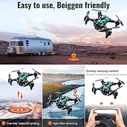 8K Camera Drone, Foldable WiFi Drone with 360° Obstacle Avoidance