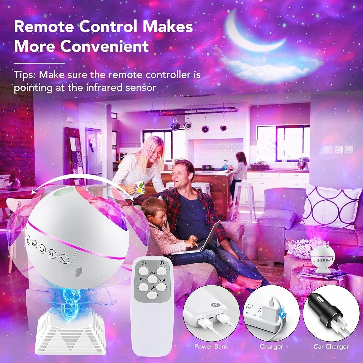 Galaxy Projector with Remote Control
