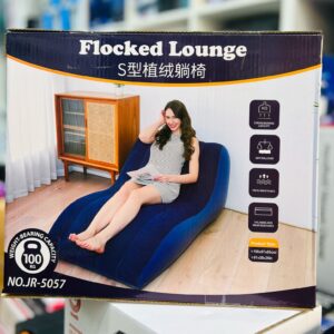 Inflatable Sofa Air Chair Flocked Lounge Couch
