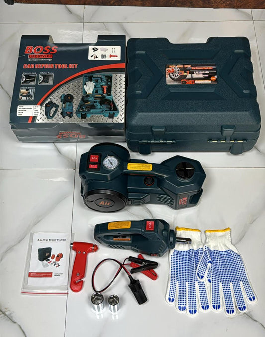 3-in-1 Electric Car Jack tool Kit