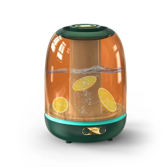 3L Large-capacity Humidifier X21 Home Bedroom Desktop Large Fog Volume Double Nozzle Transparent Humidifier Warm Color