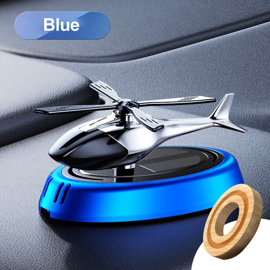 Solar Fragrance Car Air Freshener Helicopter