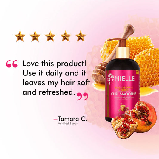 Mielle Organics Pomegranate & Honey Curl Smoothie, 12 Ounce (355 ml) (Pack of 1)